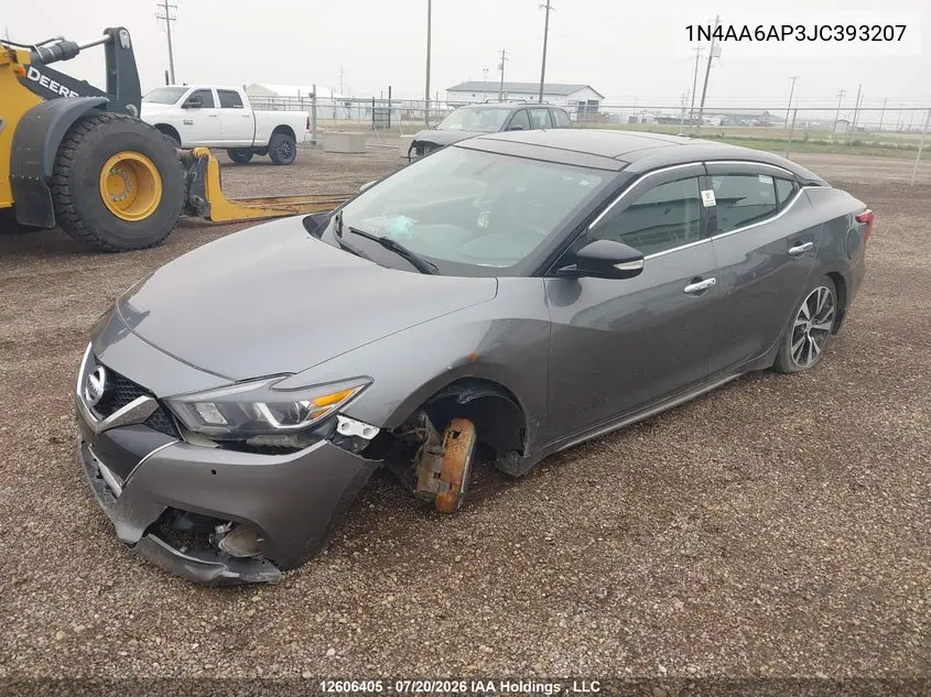 2018 NISSAN MAXIMA VIN 1N4AA6AP3JC393207 — фото 2