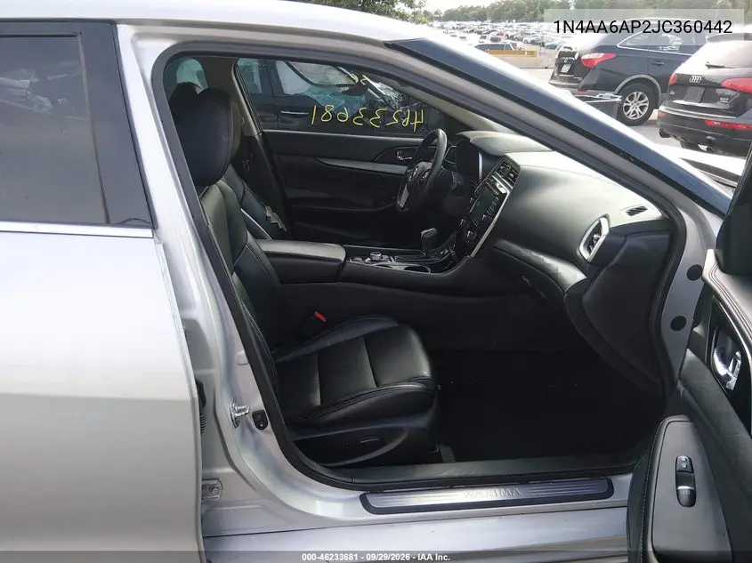 2018 NISSAN MAXIMA VIN 1N4AA6AP2JC360442 — фото 5