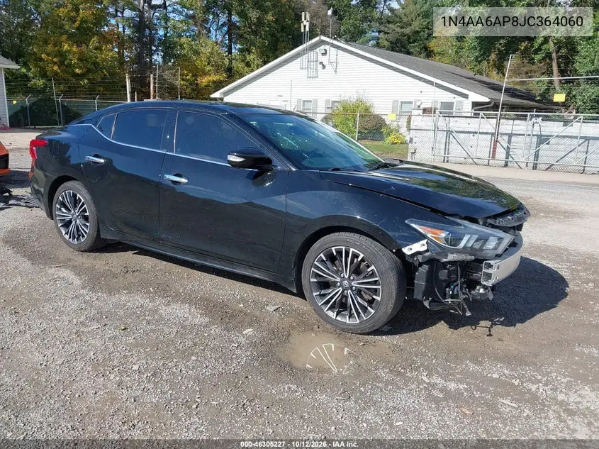 NISSAN MAXIMA 2018, VIN 1N4AA6AP8JC364060
