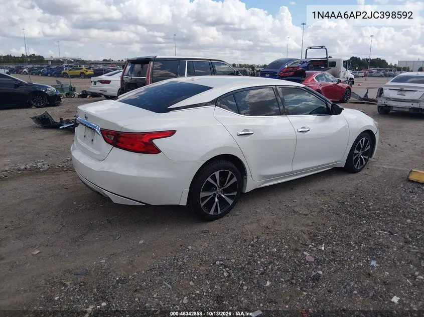 2018 NISSAN MAXIMA VIN 1N4AA6AP2JC398592 — фото 4