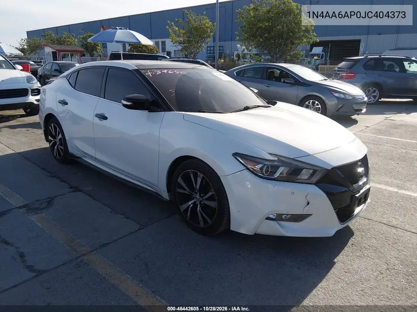 NISSAN MAXIMA 2018, VIN 1N4AA6AP0JC404373