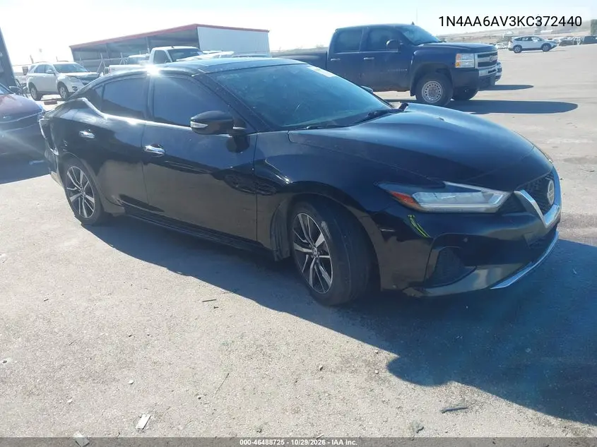 NISSAN MAXIMA 2019, VIN 1N4AA6AV3KC372440