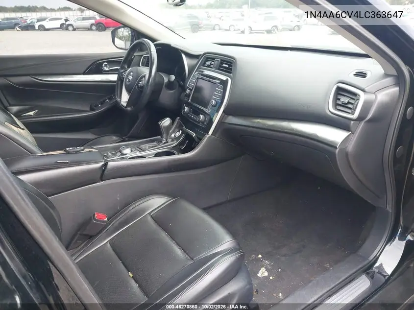 2020 NISSAN MAXIMA VIN 1N4AA6CV4LC363647 — фото 5