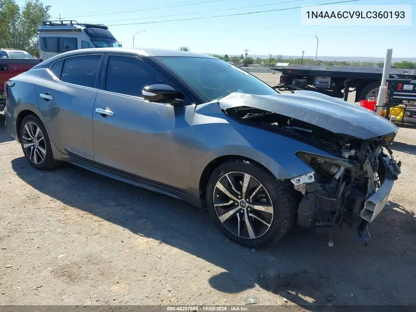 NISSAN MAXIMA 2020, VIN 1N4AA6CV9LC360193