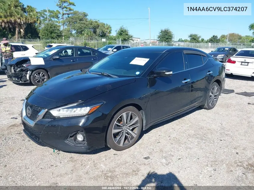 2020 NISSAN MAXIMA VIN 1N4AA6CV9LC374207 — фото 2