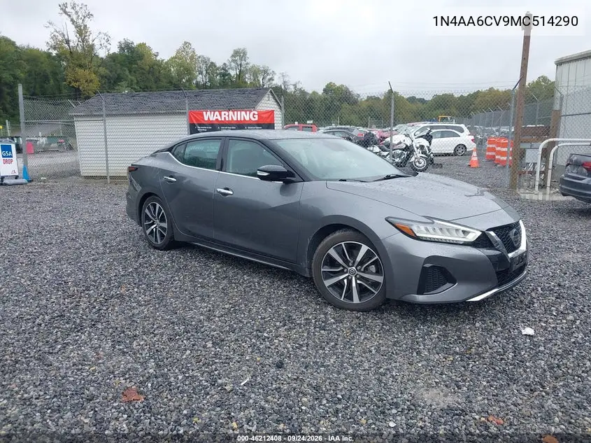 NISSAN MAXIMA 2021, VIN 1N4AA6CV9MC514290
