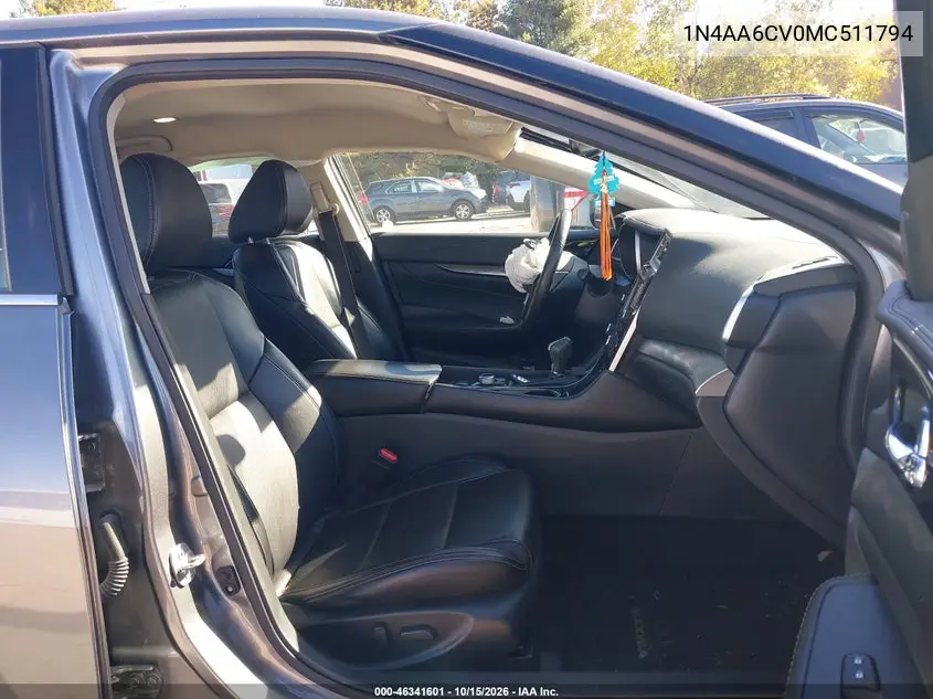 2021 NISSAN MAXIMA VIN 1N4AA6CV0MC511794 — фото 5