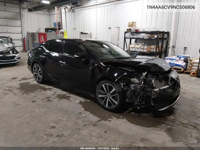NISSAN MAXIMA 2022, VIN 1N4AA6CV9NC506806