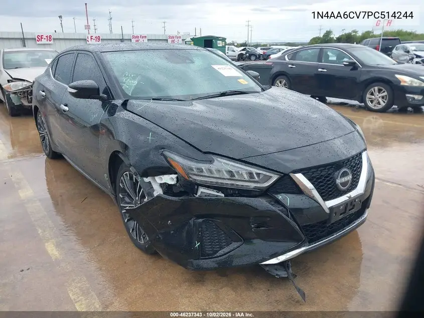 NISSAN MAXIMA 2023, VIN 1N4AA6CV7PC514244