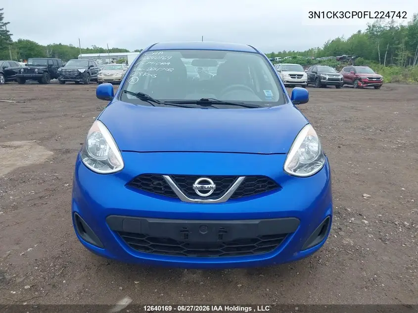 2015 NISSAN MICRA VIN 3N1CK3CP0FL224742 — фото 12
