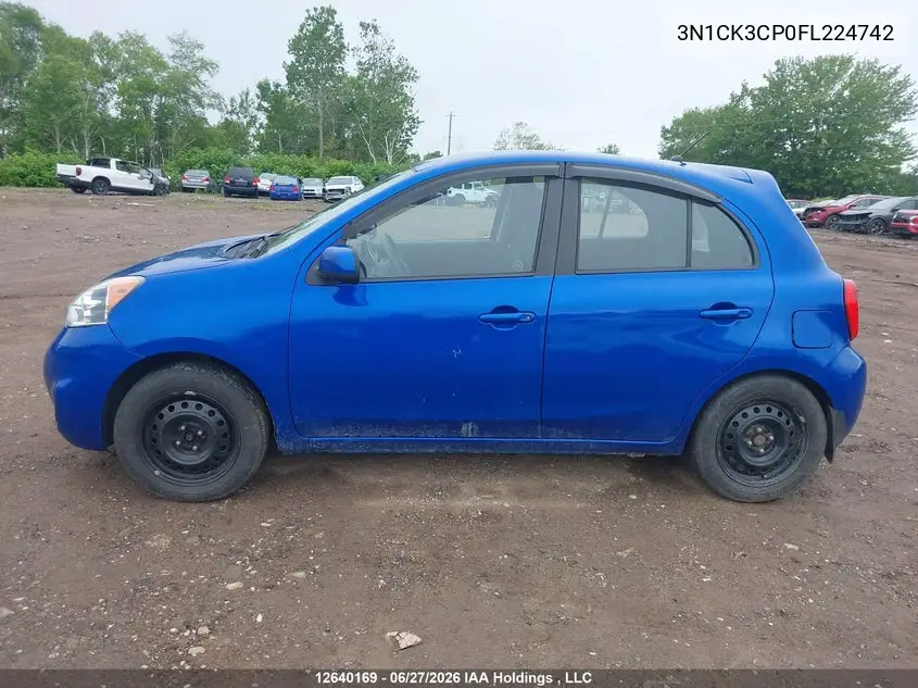 2015 NISSAN MICRA VIN 3N1CK3CP0FL224742 — фото 14