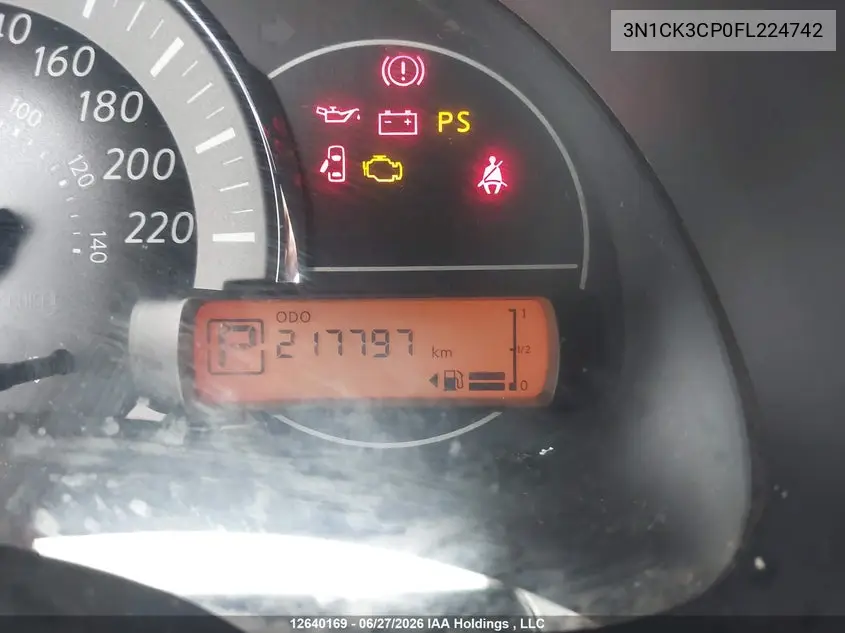 2015 NISSAN MICRA VIN 3N1CK3CP0FL224742 — фото 15