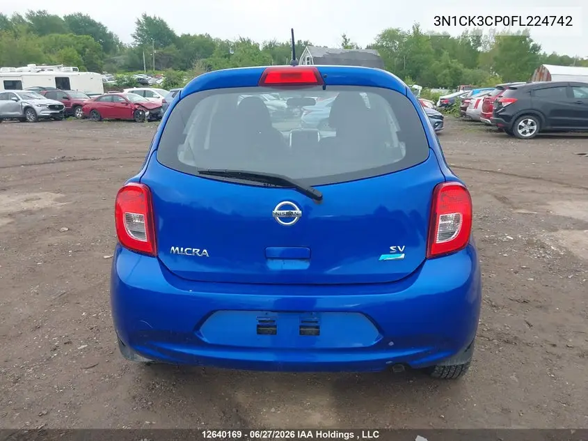 2015 NISSAN MICRA VIN 3N1CK3CP0FL224742 — фото 16