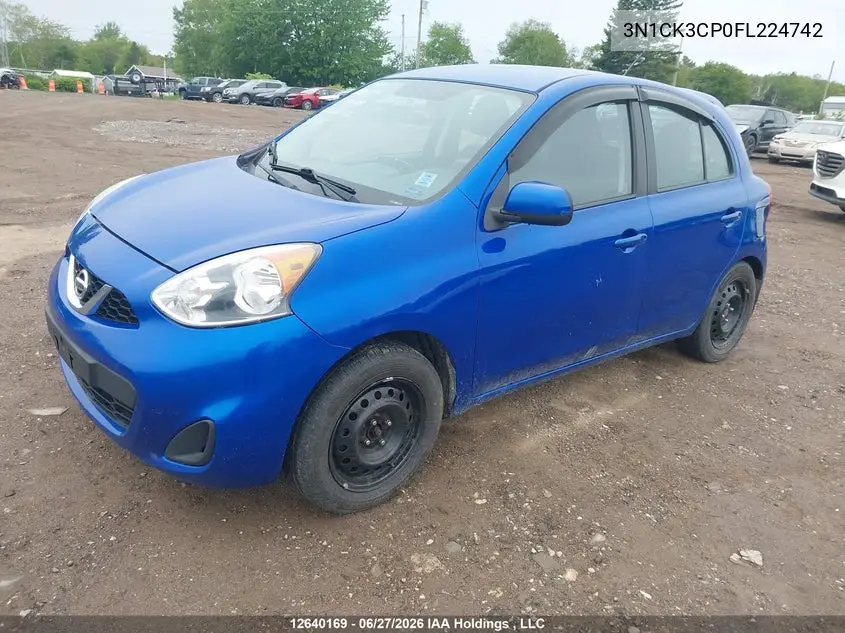 2015 NISSAN MICRA VIN 3N1CK3CP0FL224742 — фото 2