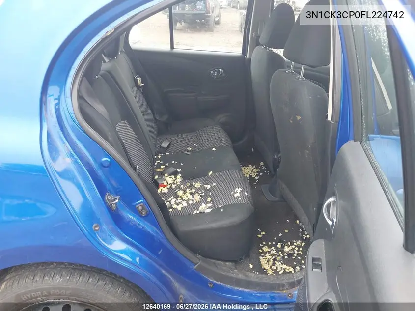 2015 NISSAN MICRA VIN 3N1CK3CP0FL224742 — фото 8