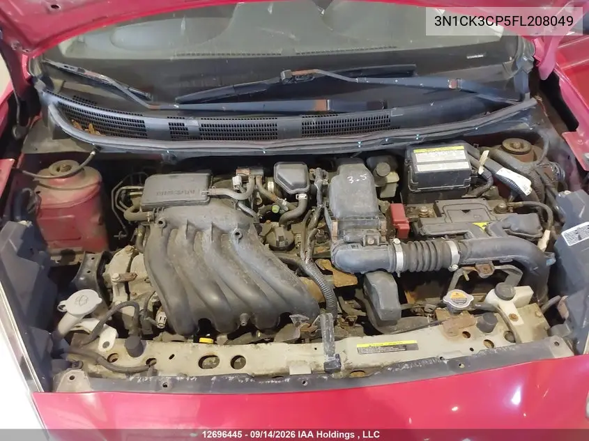 2015 NISSAN MICRA VIN 3N1CK3CP5FL208049 — фото 10