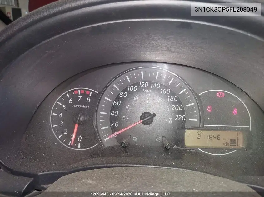 2015 NISSAN MICRA VIN 3N1CK3CP5FL208049 — фото 7
