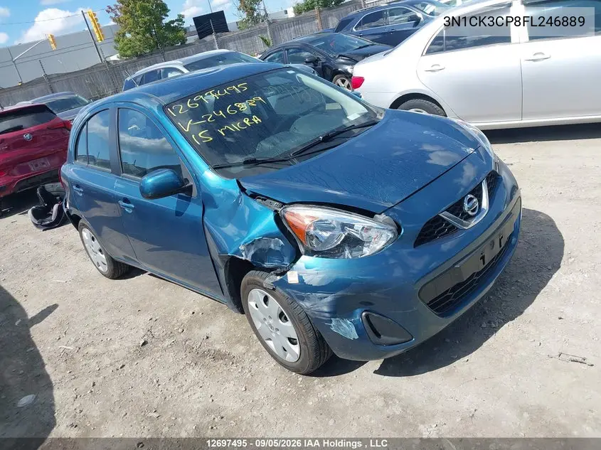 NISSAN MICRA 2015, VIN 3N1CK3CP8FL246889