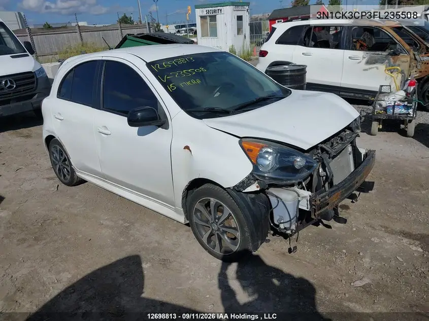 NISSAN MICRA 2015, VIN 3N1CK3CP3FL235508