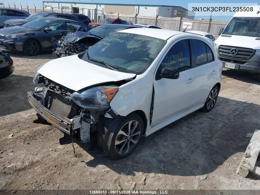 2015 NISSAN MICRA VIN 3N1CK3CP3FL235508 — фото 2