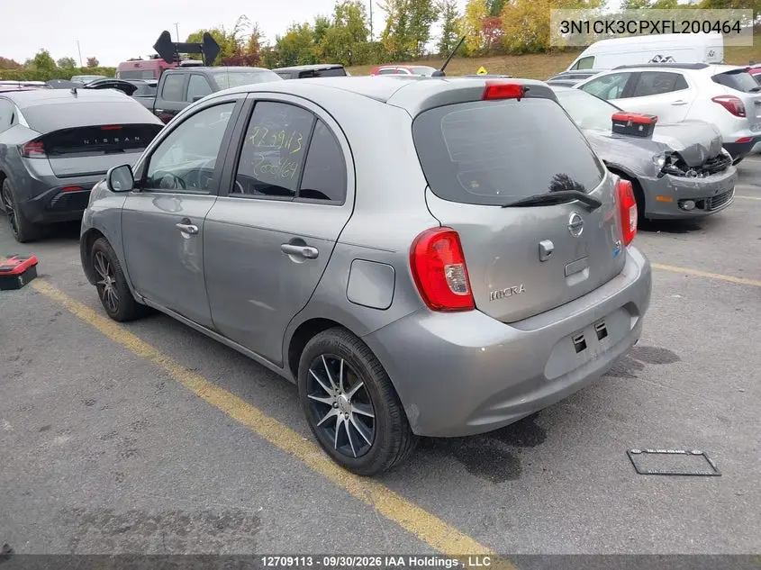 2015 NISSAN MICRA VIN 3N1CK3CPXFL200464 — фото 3