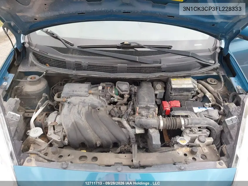 2015 NISSAN MICRA VIN 3N1CK3CP3FL228333 — фото 10