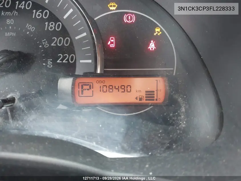 2015 NISSAN MICRA VIN 3N1CK3CP3FL228333 — фото 16