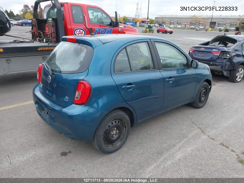 2015 NISSAN MICRA VIN 3N1CK3CP3FL228333 — фото 4