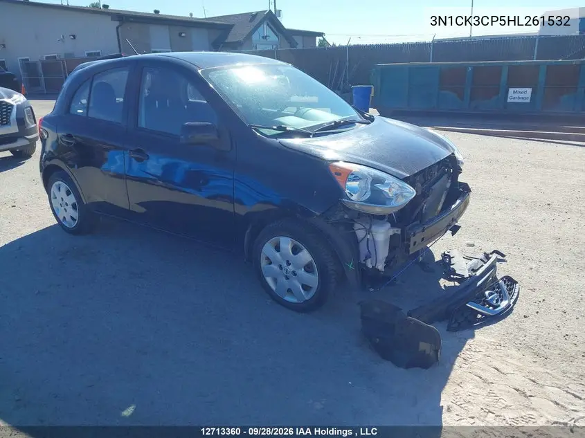 NISSAN MICRA 2017, VIN 3N1CK3CP5HL261532