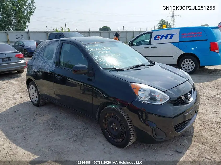 NISSAN MICRA 2018, VIN 3N1CK3CP2JL251255