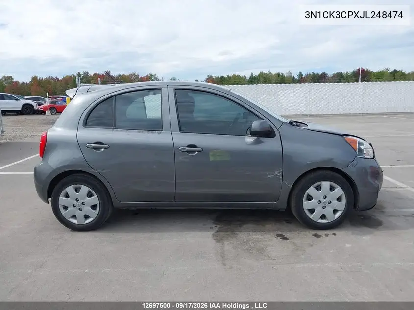 2018 NISSAN MICRA VIN 3N1CK3CPXJL248474 — фото 12