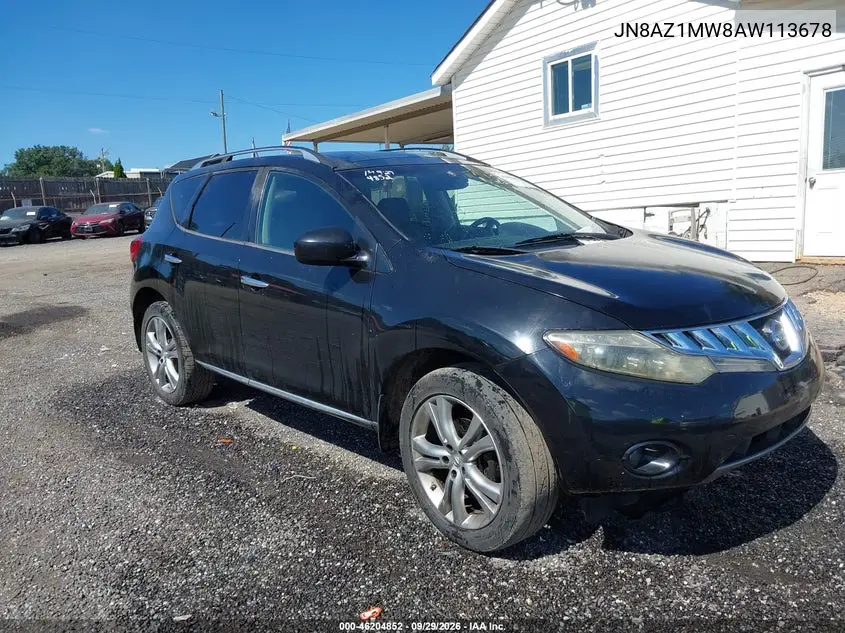 NISSAN MURANO 2010, VIN JN8AZ1MW8AW113678