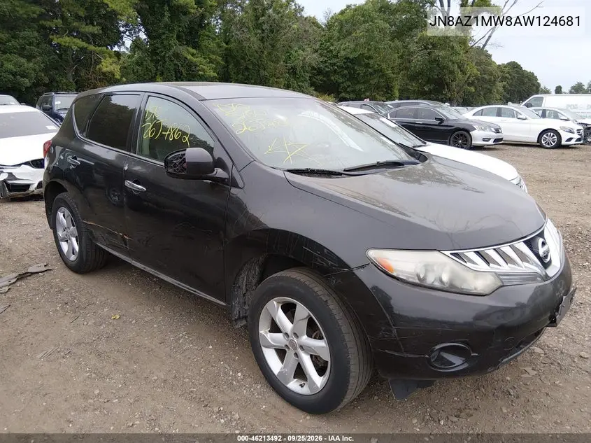 NISSAN MURANO 2010, VIN JN8AZ1MW8AW124681