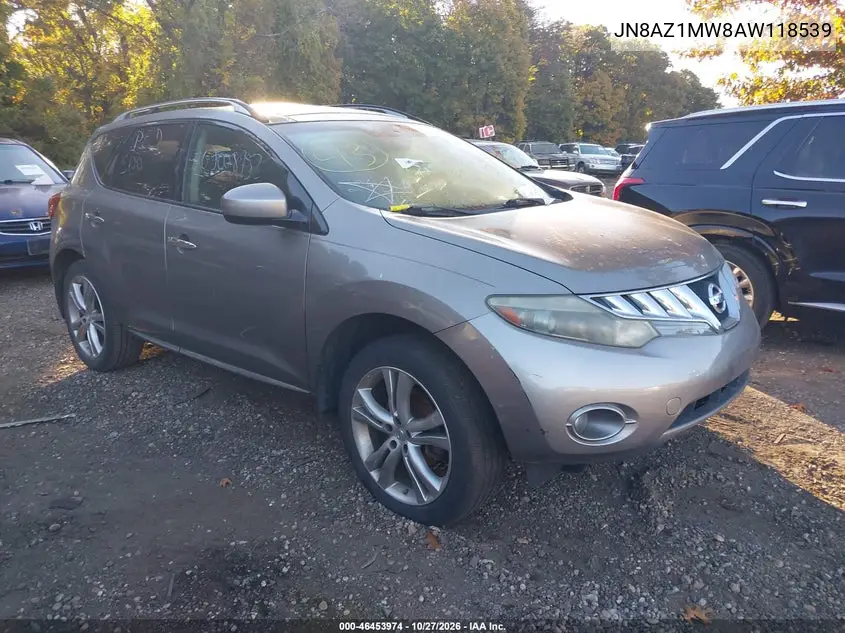 NISSAN MURANO 2010, VIN JN8AZ1MW8AW118539