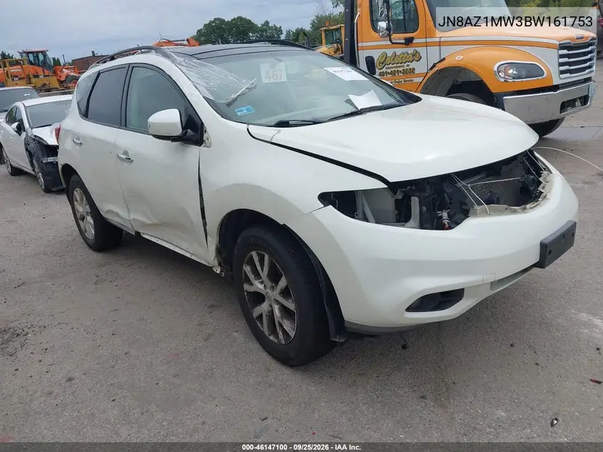 NISSAN MURANO 2011, VIN JN8AZ1MW3BW161753