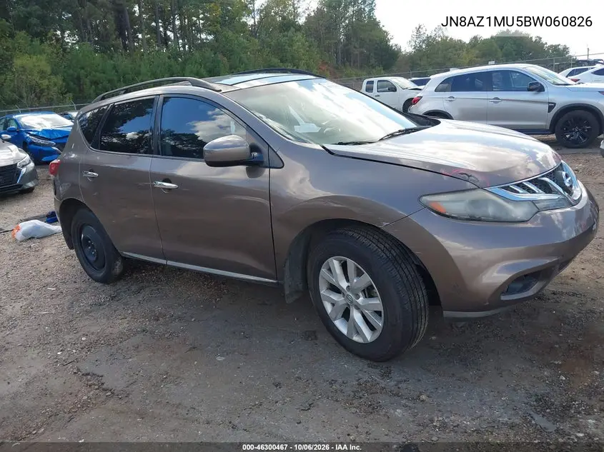 NISSAN MURANO 2011, VIN JN8AZ1MU5BW060826