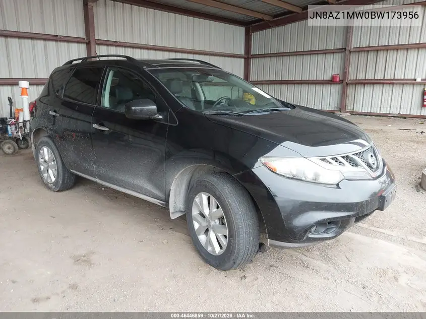 NISSAN MURANO 2011, VIN JN8AZ1MW0BW173956
