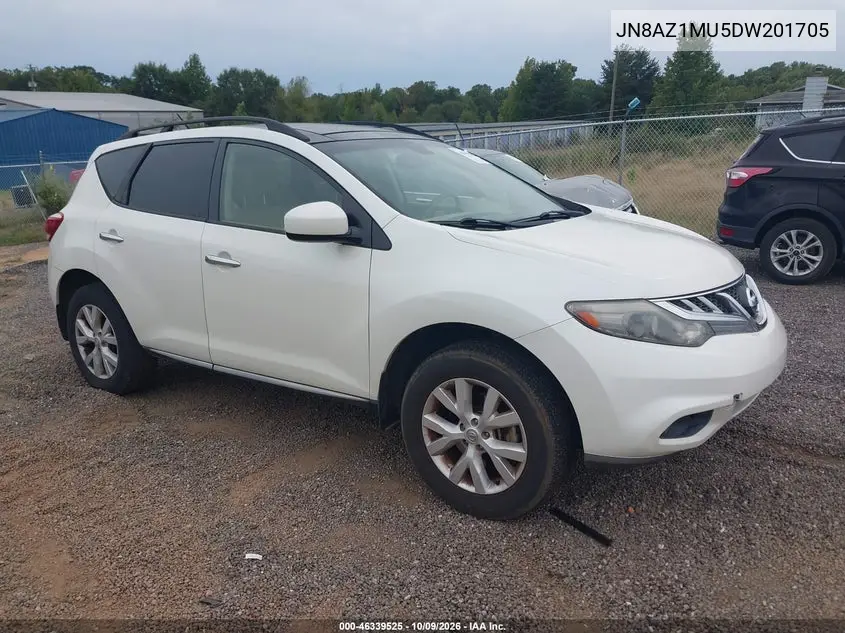 NISSAN MURANO 2013, VIN JN8AZ1MU5DW201705