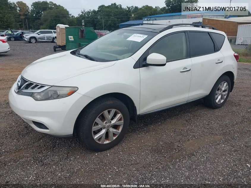 2013 NISSAN MURANO VIN JN8AZ1MU5DW201705 — фото 2