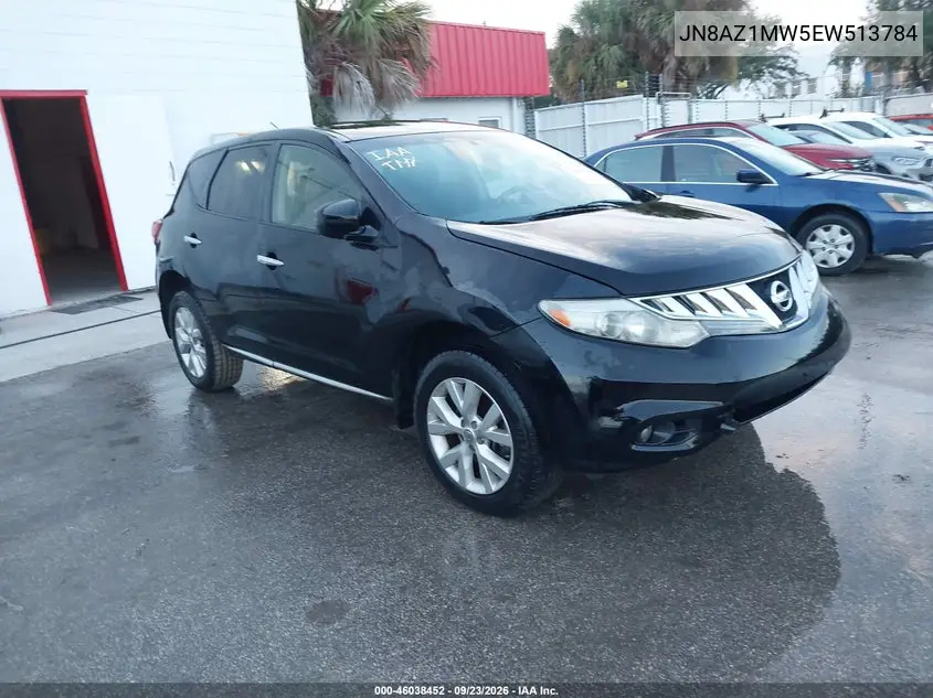NISSAN MURANO 2014, VIN JN8AZ1MW5EW513784