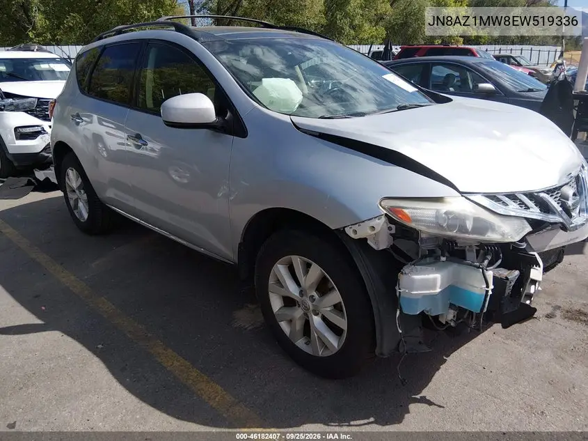 NISSAN MURANO 2014, VIN JN8AZ1MW8EW519336