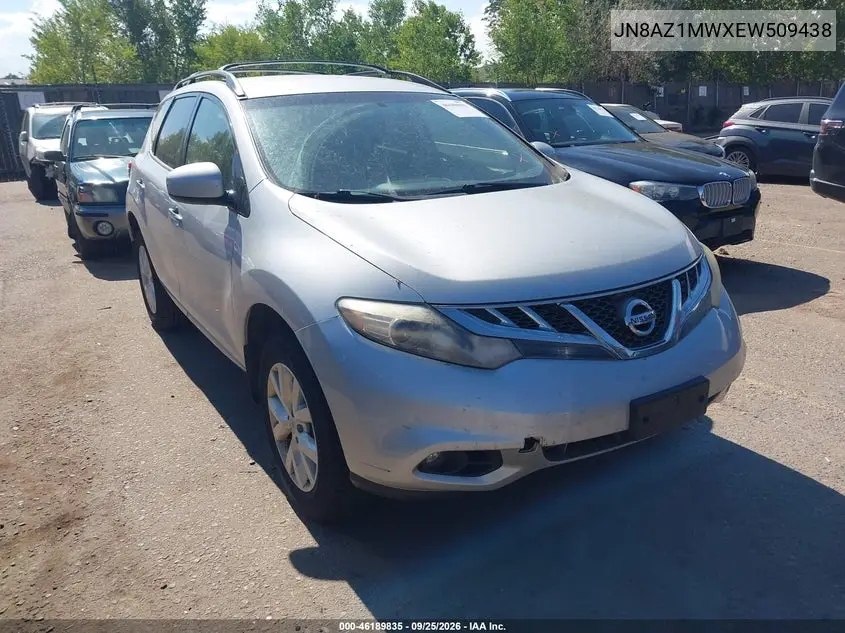NISSAN MURANO 2014, VIN JN8AZ1MWXEW509438