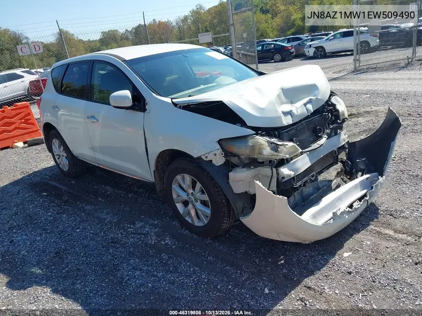 NISSAN MURANO 2014, VIN JN8AZ1MW1EW509490