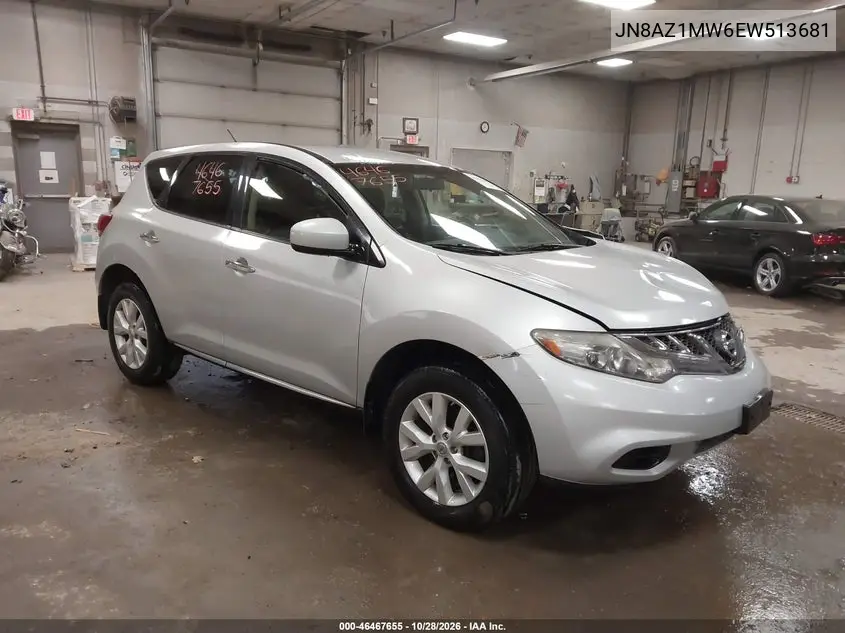 NISSAN MURANO 2014, VIN JN8AZ1MW6EW513681