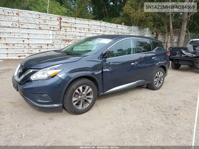 2015 NISSAN MURANO VIN 5N1AZ2MH8FN284569 — фото 2