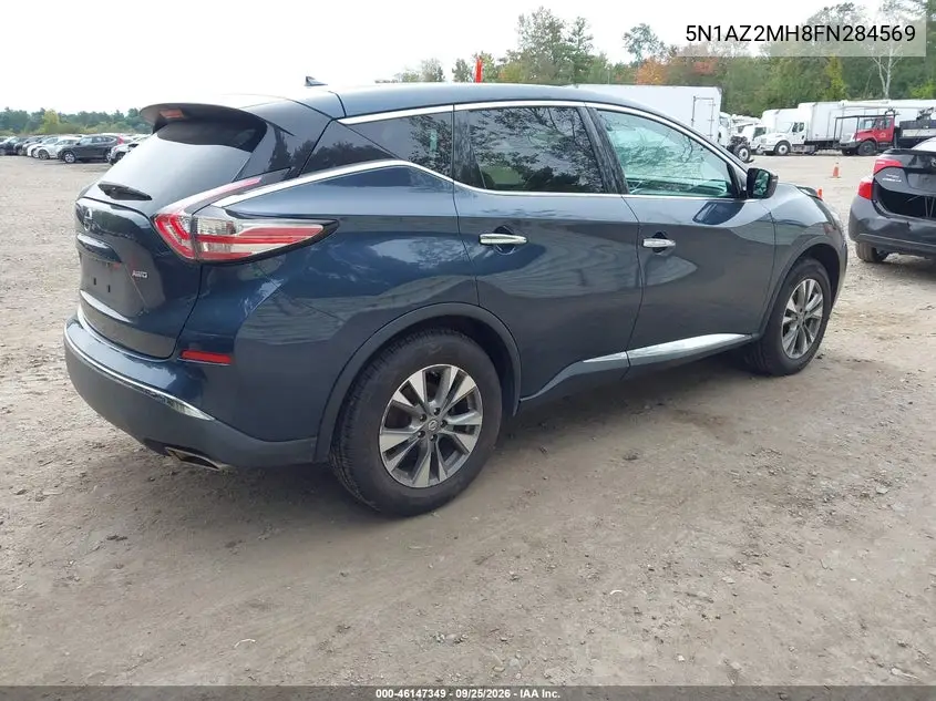 2015 NISSAN MURANO VIN 5N1AZ2MH8FN284569 — фото 4
