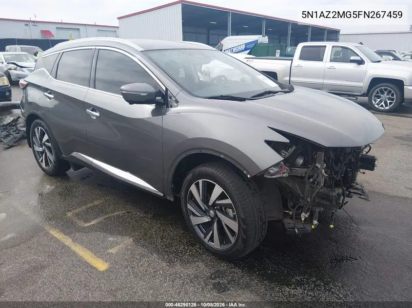 NISSAN MURANO 2015, VIN 5N1AZ2MG5FN267459