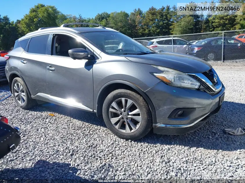 NISSAN MURANO 2015, VIN 5N1AZ2MH9FN240466