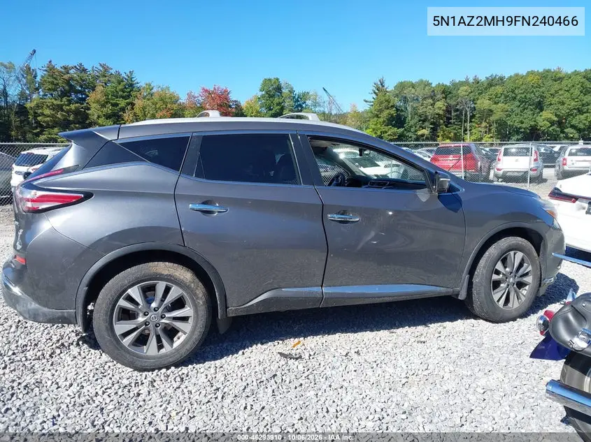 2015 NISSAN MURANO VIN 5N1AZ2MH9FN240466 — фото 12