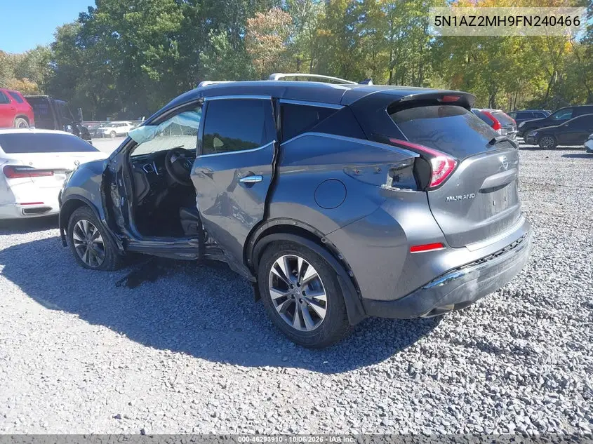 2015 NISSAN MURANO VIN 5N1AZ2MH9FN240466 — фото 3
